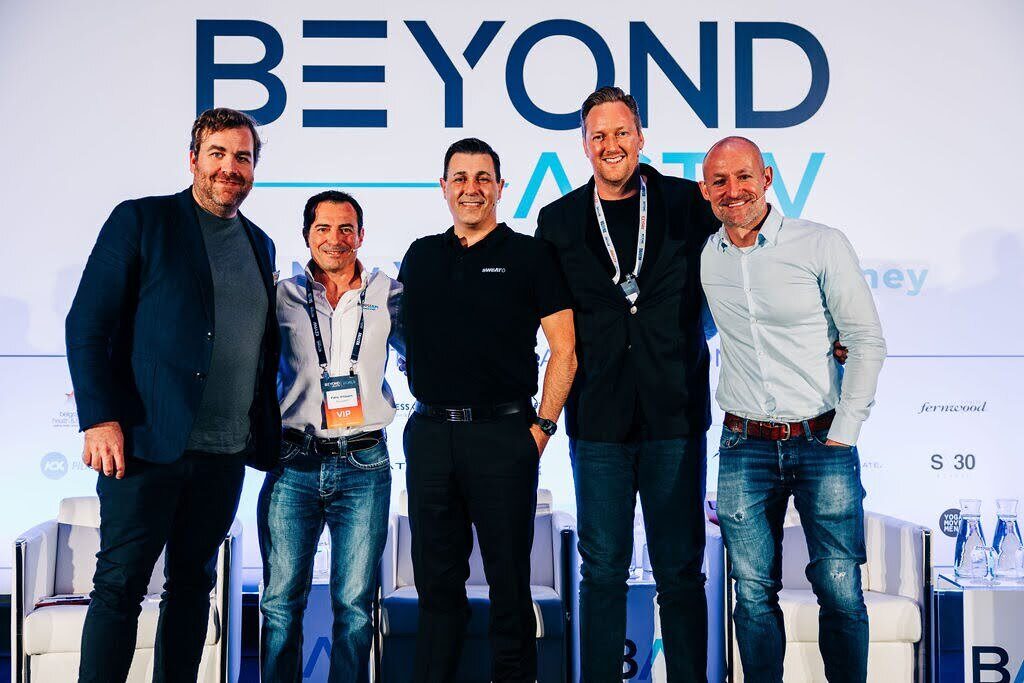 James Foster on stage with Adam Koch, Pablo Vinaspre and Paul Bowman at Beyond Activ World 2024